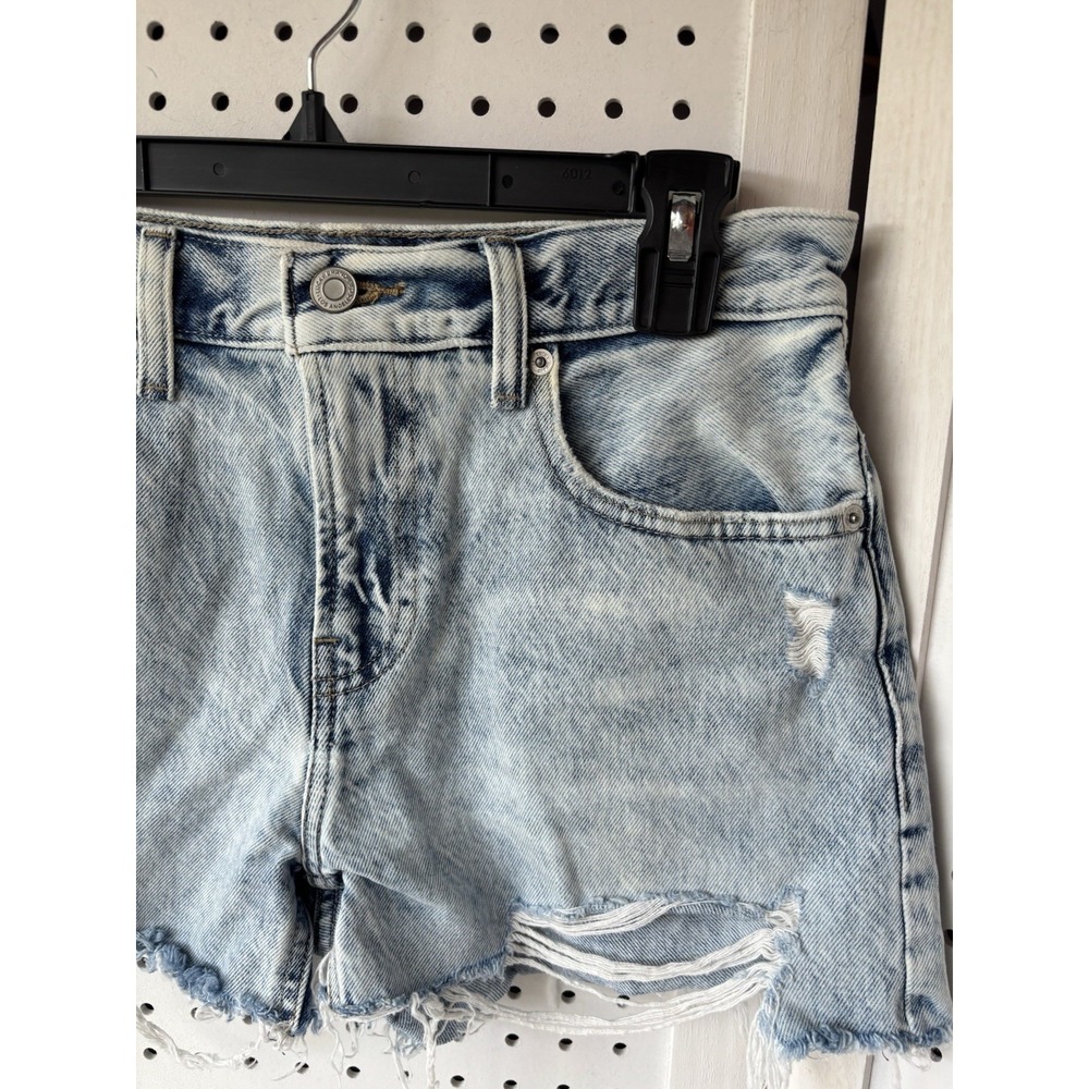 Lucky Brand Cutoff Denim Jean Shorts Distressed Light Wash Women's 0/25 - Picture 2 of 7